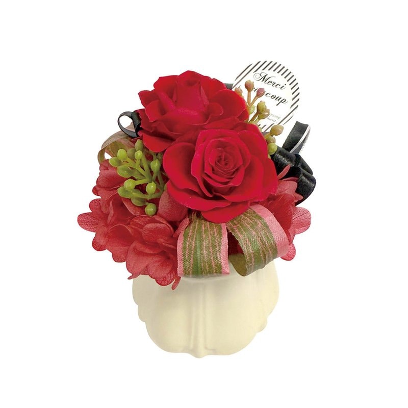 母の日 プリザーブドフラワーアレンジメント　パルフェ　レッド