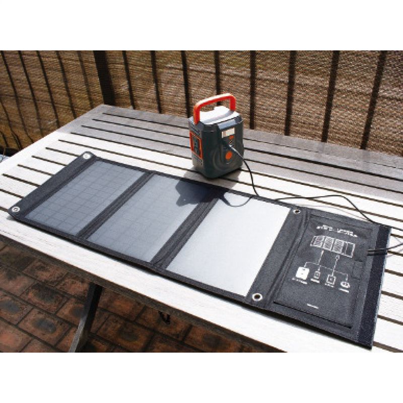 ソルパ これだけで安心！簡単ポータブル電源・ソーラーパネルセット