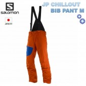  SALOMON 2018   JP CHILLOUT BIB PANT Mens L39218400 VividOrange Blue  ѥ̵