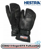  HESTRA إȥ顡餫ץ 33882 3-Finger GTX Full LEATHER ä3ܻإߥȥ100 BLACK  ǥ