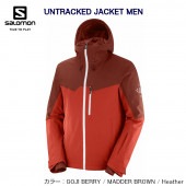  2021 SALOMON UNTRACKED JACKET MEN LC1402700 Goji Berry MADDER BROWN Heather  㥱å