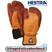 HESTRA 33872 3-Finger Full LEATHER SHORT 710750 CorkBrown  إȥ 餫ץ ä 3ܻإߥȥ 硼Ⱦ  ǥ