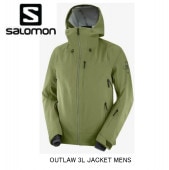  2021 SALOMON OUTLAW 3L JACKET MEN LC1418900  MARTINI OLIVE/OLIVE NIGHT/EBONY 㥱å 