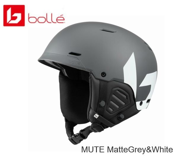 ボレー 2021 BOLLE MUTE Matte Grey & White ヘルメット スキー