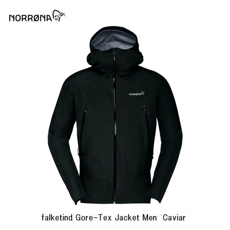 ノローナ NORRONA falketind Gore-Tex Jacket Men Caviar メンズ 