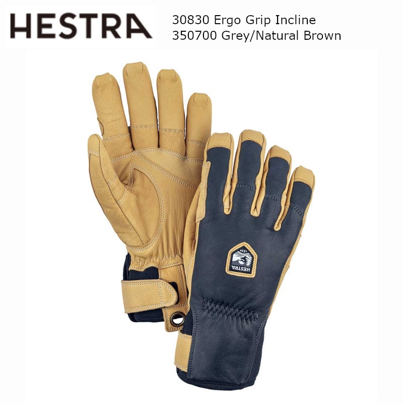 إȥ HESTRA 30830 Ergo Grip Incline 350700 Grey Natural Brown 르 å  쥶  䤹