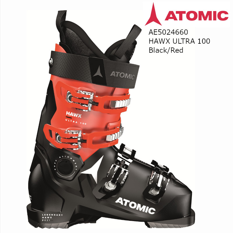 【レビューで送料無料】 スキーブーツ Red Black 100 ULTRA HAWX ATOMIC 2023 アトミック スキー