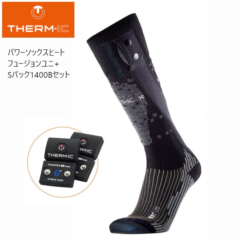 ߥå THERM-IC POWER SOCKS HEAT FUSION UNI + Sѥå 1400B å ѥåҡȥե塼 Хåƥ꡼å Ȥ  