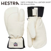 إȥ  HESTRA 3-FINGER FULL LEATHER SHORT 060 Almond White 3ե󥬡 ե쥶 硼Ⱦ   ܳ 곰 饤ʡ