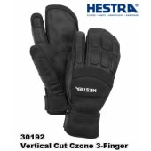 إȥ HESTRA 30192 Vertical Cut Czone 3-Finger   Сƥ å  3ե󥬡 ⤤ǽ Black