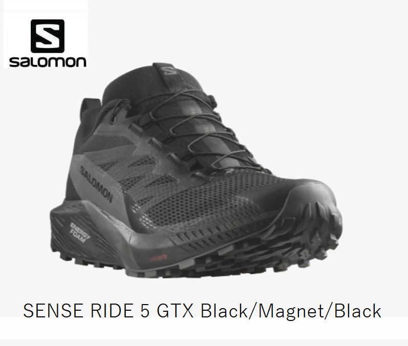  ȥ쥤˥󥰥塼 SALOMON SENSE RIDE 5 GTX Black/Mgnt/Black ȥ L47147200 󥹥饤 ƥå