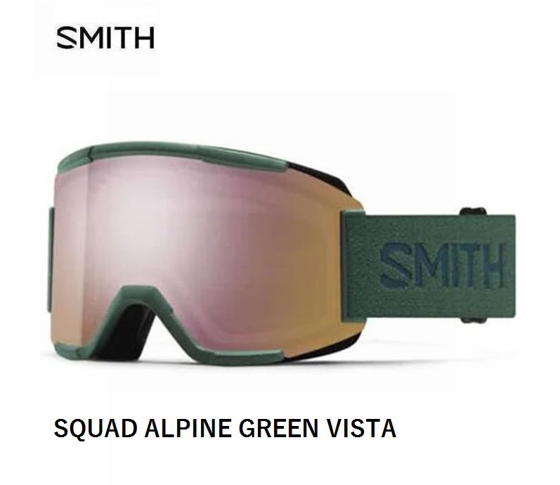 ߥ 2024 SMITH SQUAD ALPINE GREEN VISTA CP-EV ROSEGD MR  Υܥ å