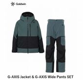 ɥ  2026 GOLDWIN G-AXIS JacketWIDE Pants SET PEWTER x BLACK ˥å 㥱å ѥ åȥå G15301+G35354  Darmizax ¨Ǽ