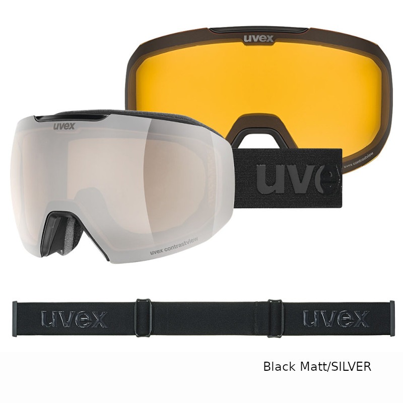 スキー・スノーボードアクセサリー 2024 epic ATTRACT black matt silver ウベックス スノーゴーグル 2024 UVEX epic ATTRACT black matt silver