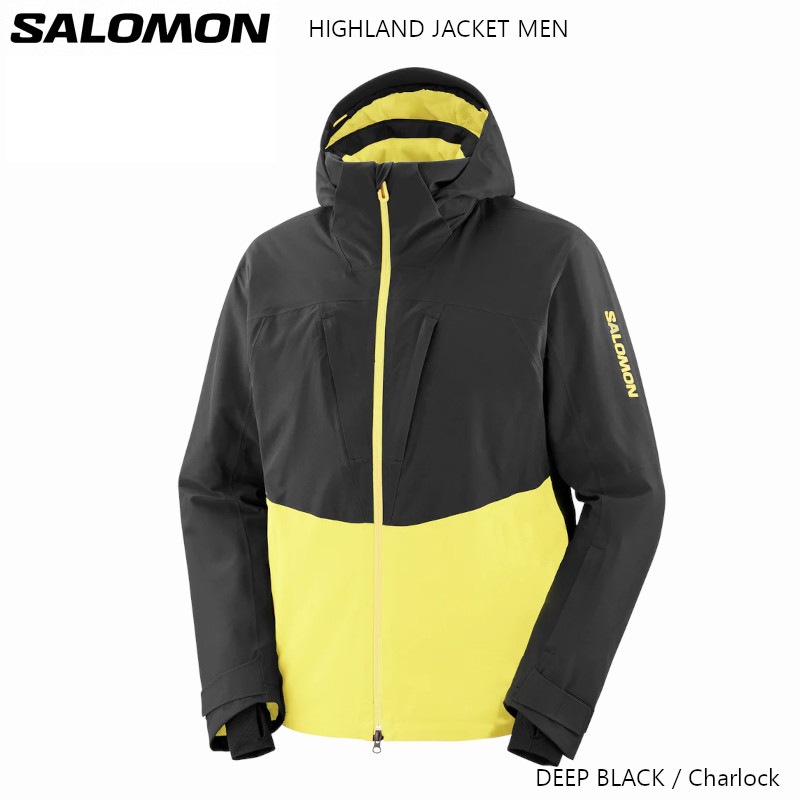 サロモン スキーウェア 2024 SALOMON HIGHLAND JACKET M DEEP BLACK