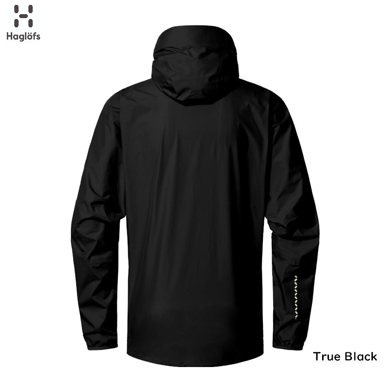 【美品】HAGLOFS スピリッツジャケット ブラック　男性用　Mサイズ 美品】HAGLOFS スピリッツジャケット ブラック 男性用 Mサイズ HAGLOFS