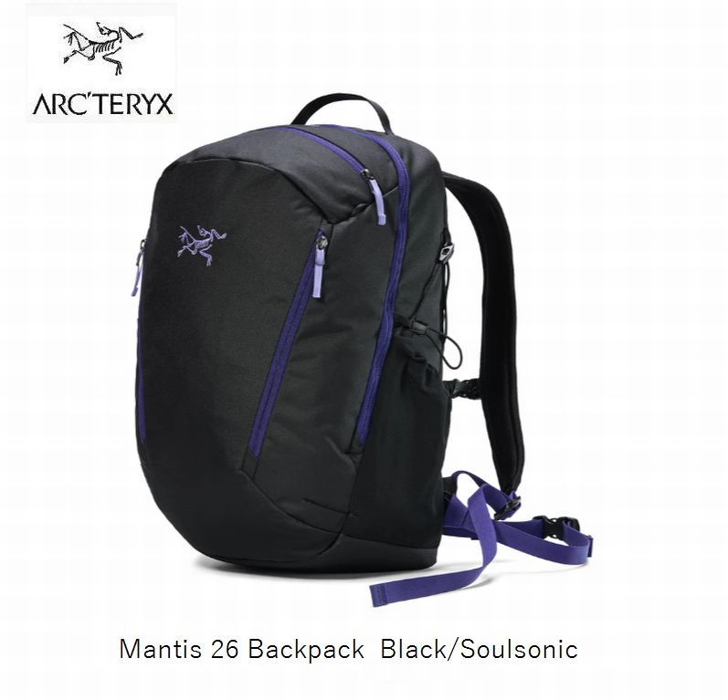 アークテリクス ARC'TERYX Mantis 26 Backpack Black/Soulsonic
