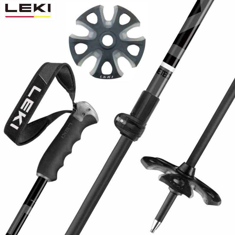 쥭 ̥ݡ 2023 LEKI DETECT VARIO Black 95-125 ǥƥ ꥪ ֥å  ȥå