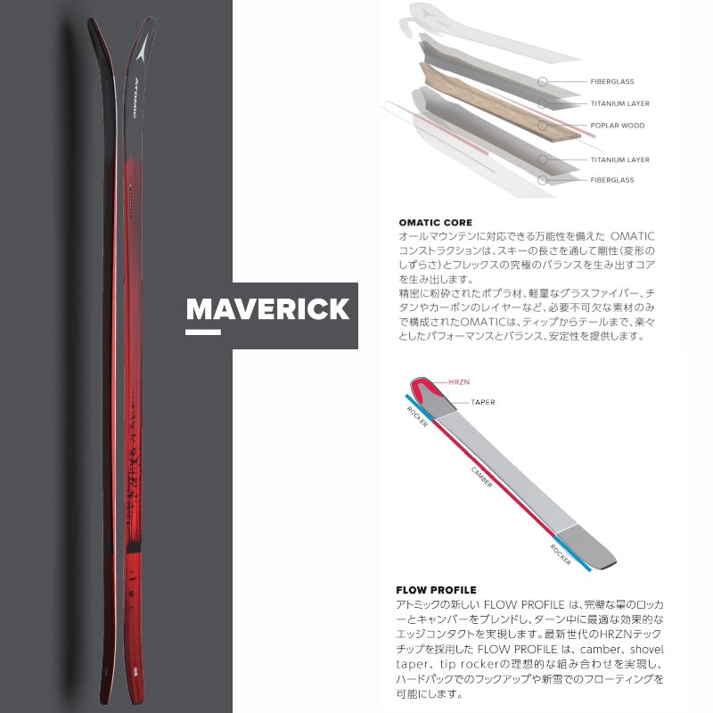 スキー 板 アトミック 2022 ATOMIC MAVEN 93 C スキー オール