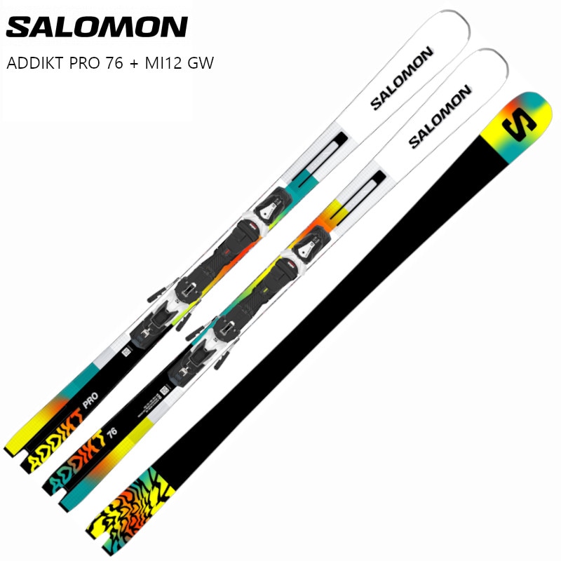 サロモン スキー板 2025 SALOMON ADDIKT PRO 76 + MI12 GW