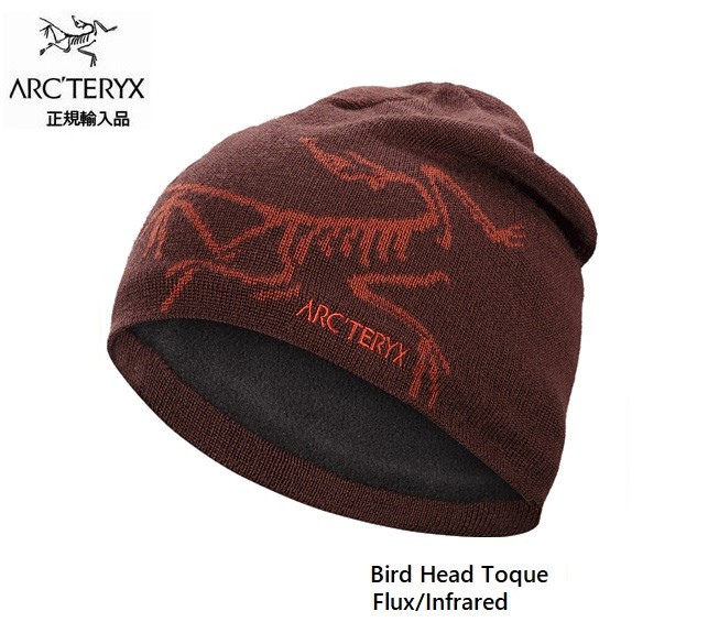 ARC'TERYX 赤 ニットビーニー ARC'TERYX ビーニー 赤フリース裏地 - メルカリ
