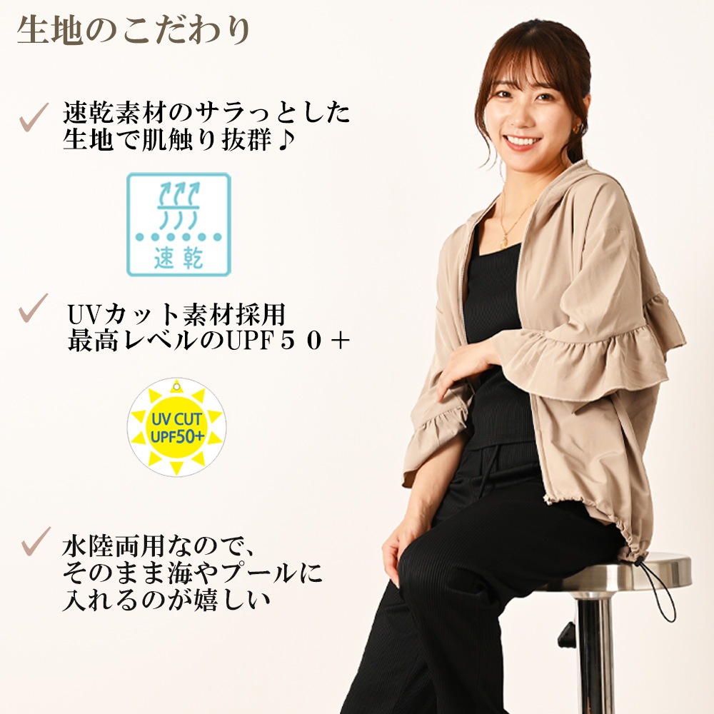 UVå®ե롦å塦ѡ M L LL  쥤åѡץ ֥饦 ١UPF50+ Ƥɻ ס ιԡΦξ ̵