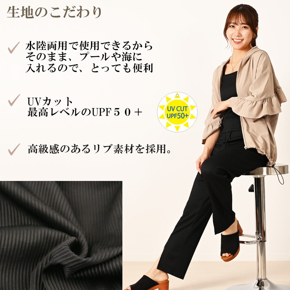 UV���åȡ�����Ǻॿ�󥭥˿��塢����ʡ��դ��ܥȥॹ2�����å� M L LL �֥�å� UPF50+ ���Ƥ��ɻ� �ס��� ����ι�ԡ���Φξ�� ����̵��