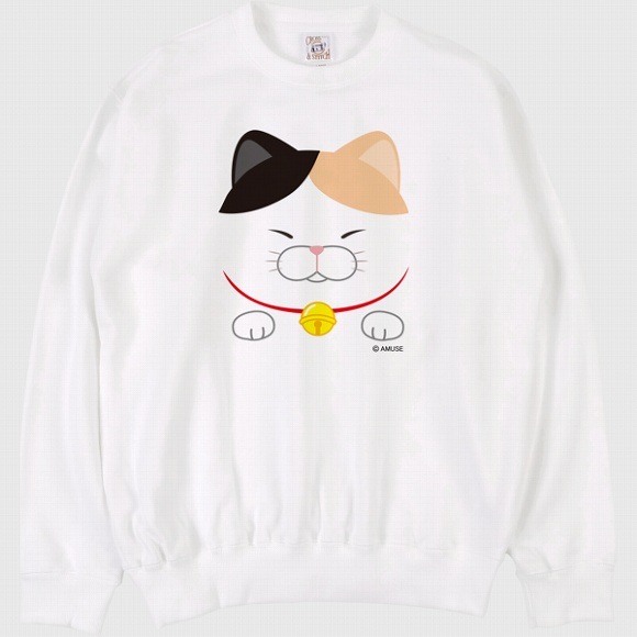 【オンライン限定】ひげまんじゅう みーさま トレーナー:570408-アミューズ公式オンラインショップ クリアランス通販 みー様 長財布