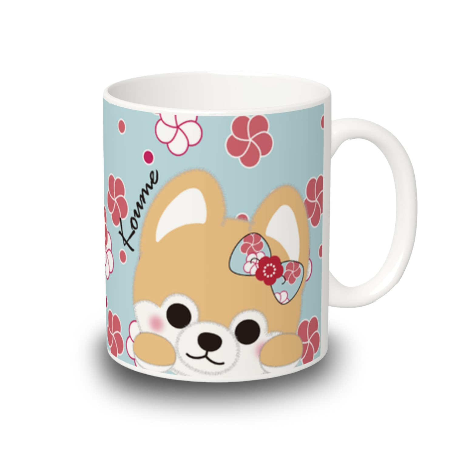 【オンライン限定】豆しば三兄弟マグカップ(風呂敷/小梅) 571490