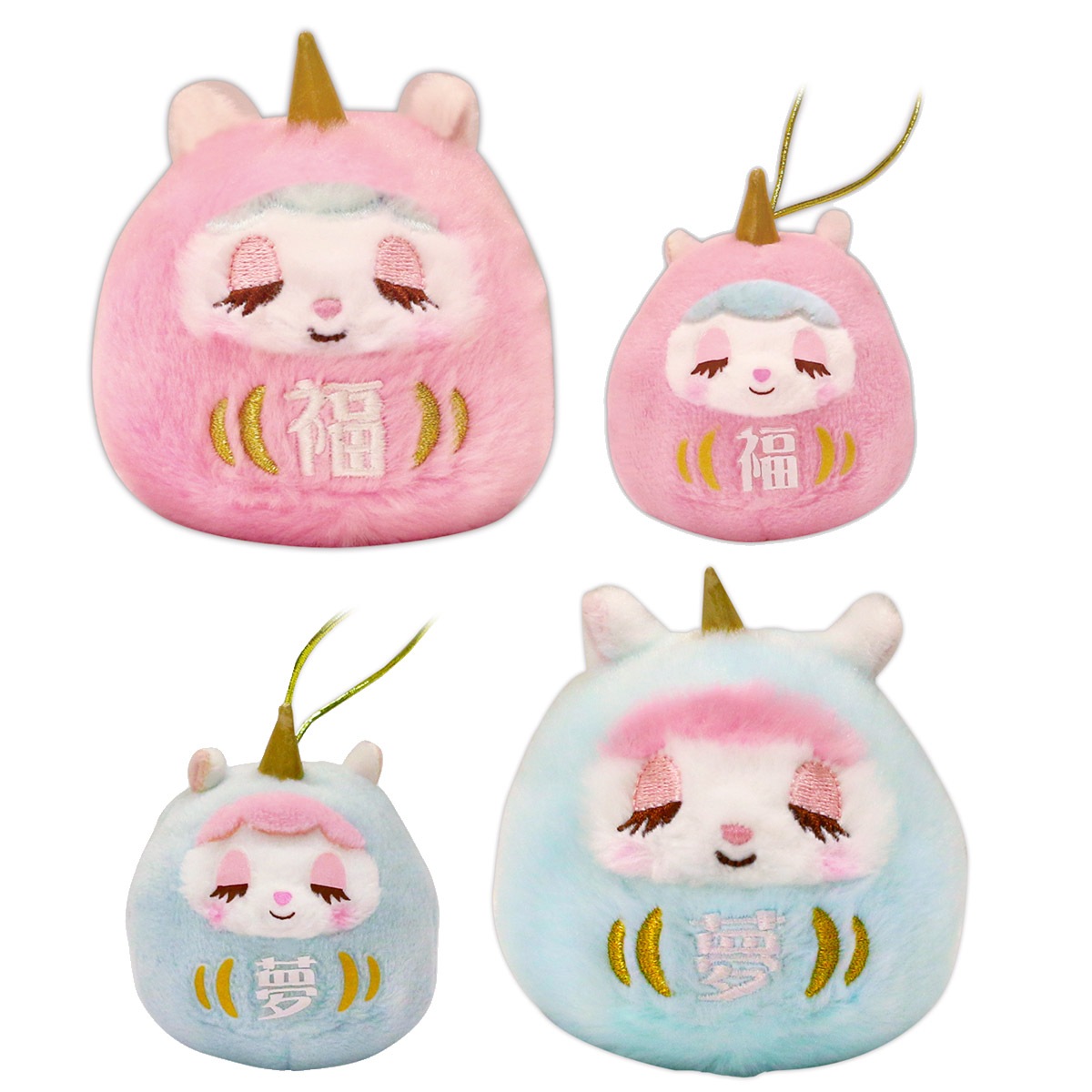 あみゅだるま ユニコーンのコニー4種セット Amu Daruma Unicorn S Cony 4 Types Set 3 7001 2 ユニコーンのコニ Unicorn S Cony アミューズ公式オンラインショップ