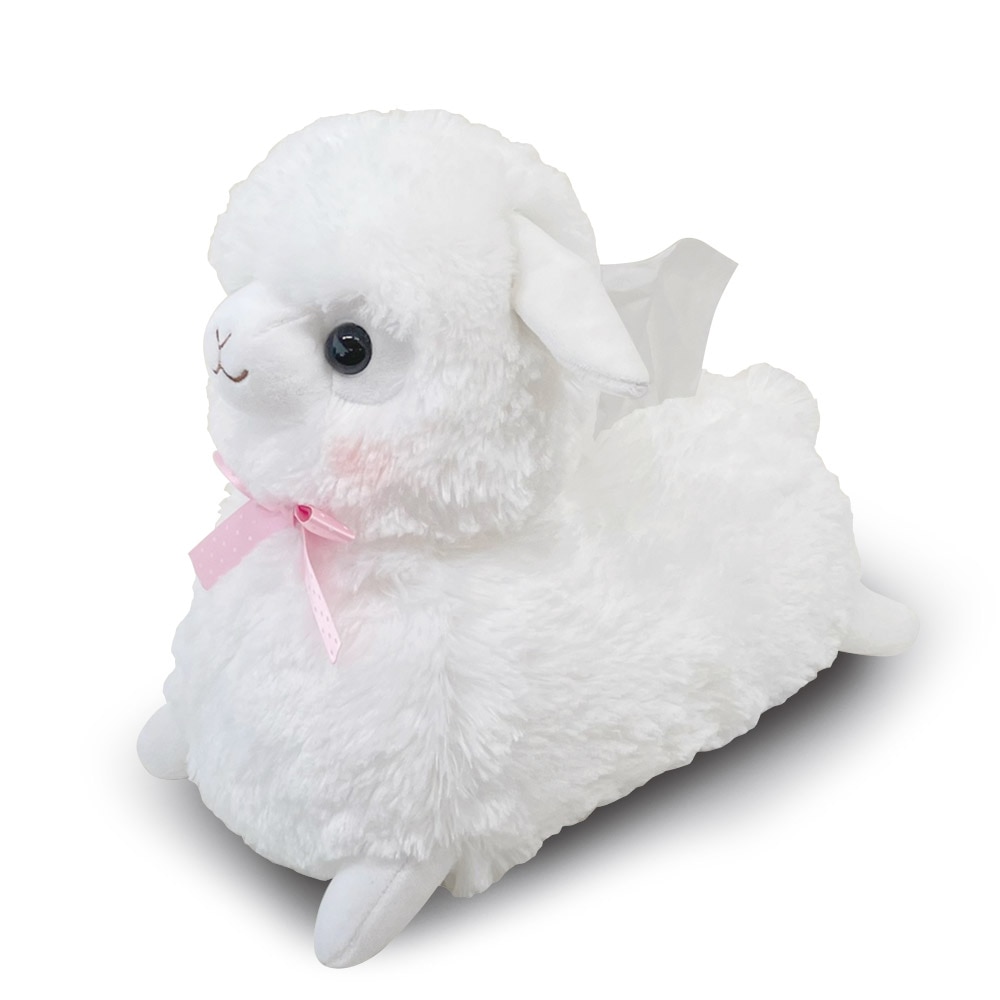 >ベイビーアルパカッソティッシュカバー しろちゃん/Baby Alpacasso Tissue cover Shiro-chan:702722