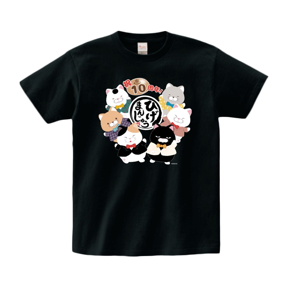 2枚 おまけ付き ゆちゃまる サイン付き オリジナル限定Tシャツ 期間限定】ひげまんじゅう10周年記念Tシャツ:574446