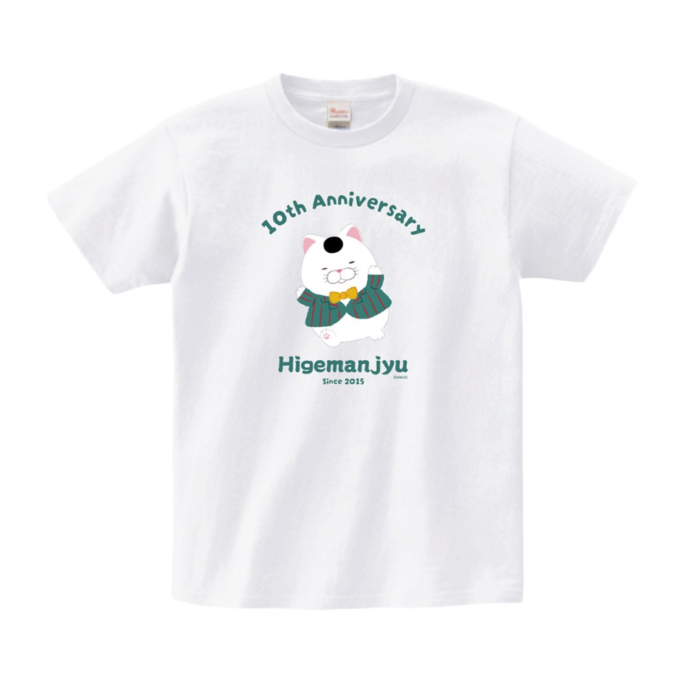 2枚 おまけ付き ゆちゃまる サイン付き オリジナル限定Tシャツ 期間限定】ひげまんじゅう10周年記念Tシャツ(おにぎり):574452