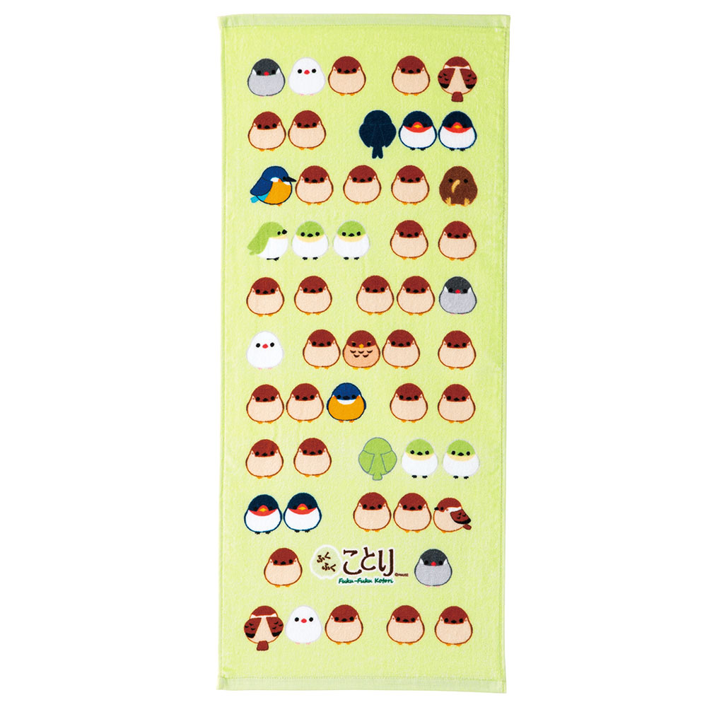 ふくふくことりフェイスタオル/Fuku-Fuku Kotori Hand towel:574516