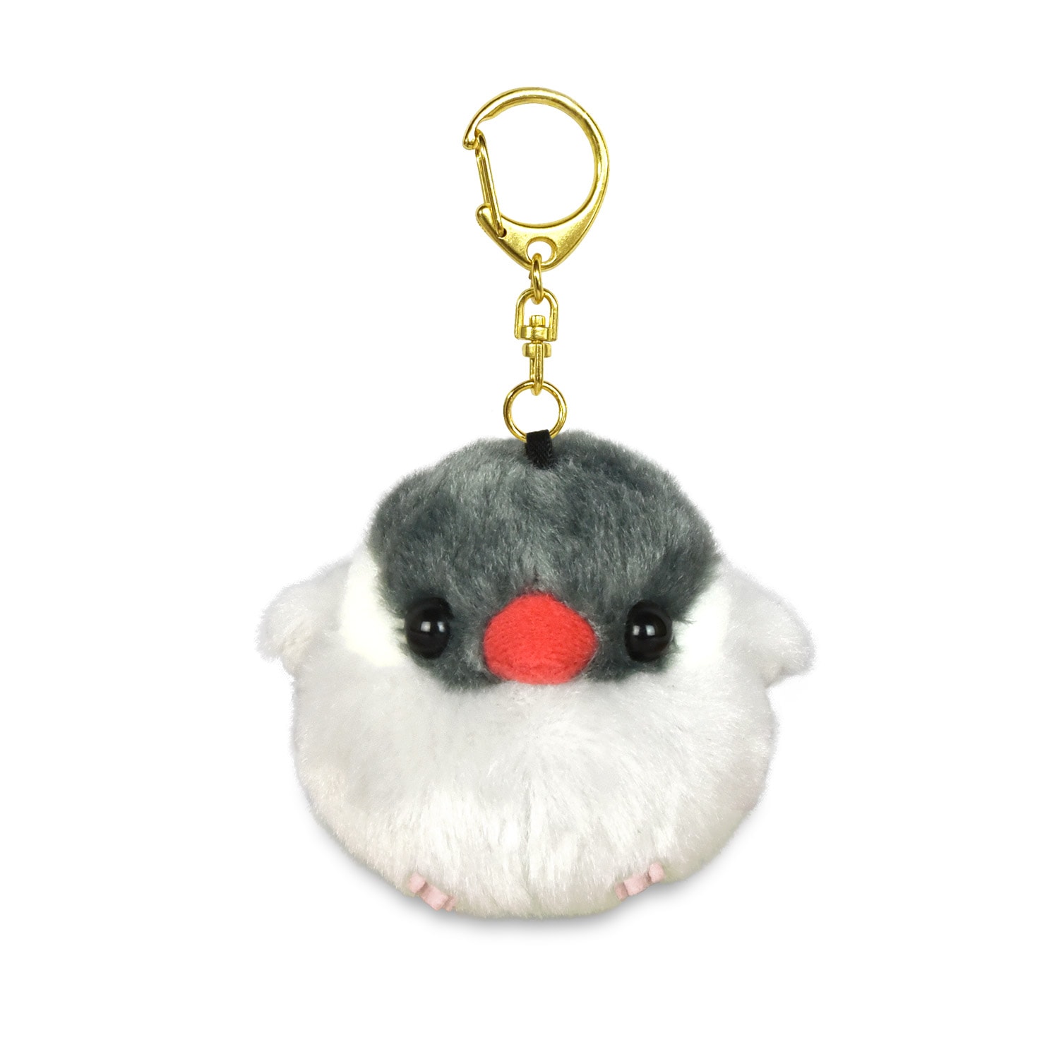 ふくふくことりマスコットキーホルダーぶんさく（文鳥）/Fuku-Fuku Kotori mascot keyholder Bunsaku (Java Sparrow):705932