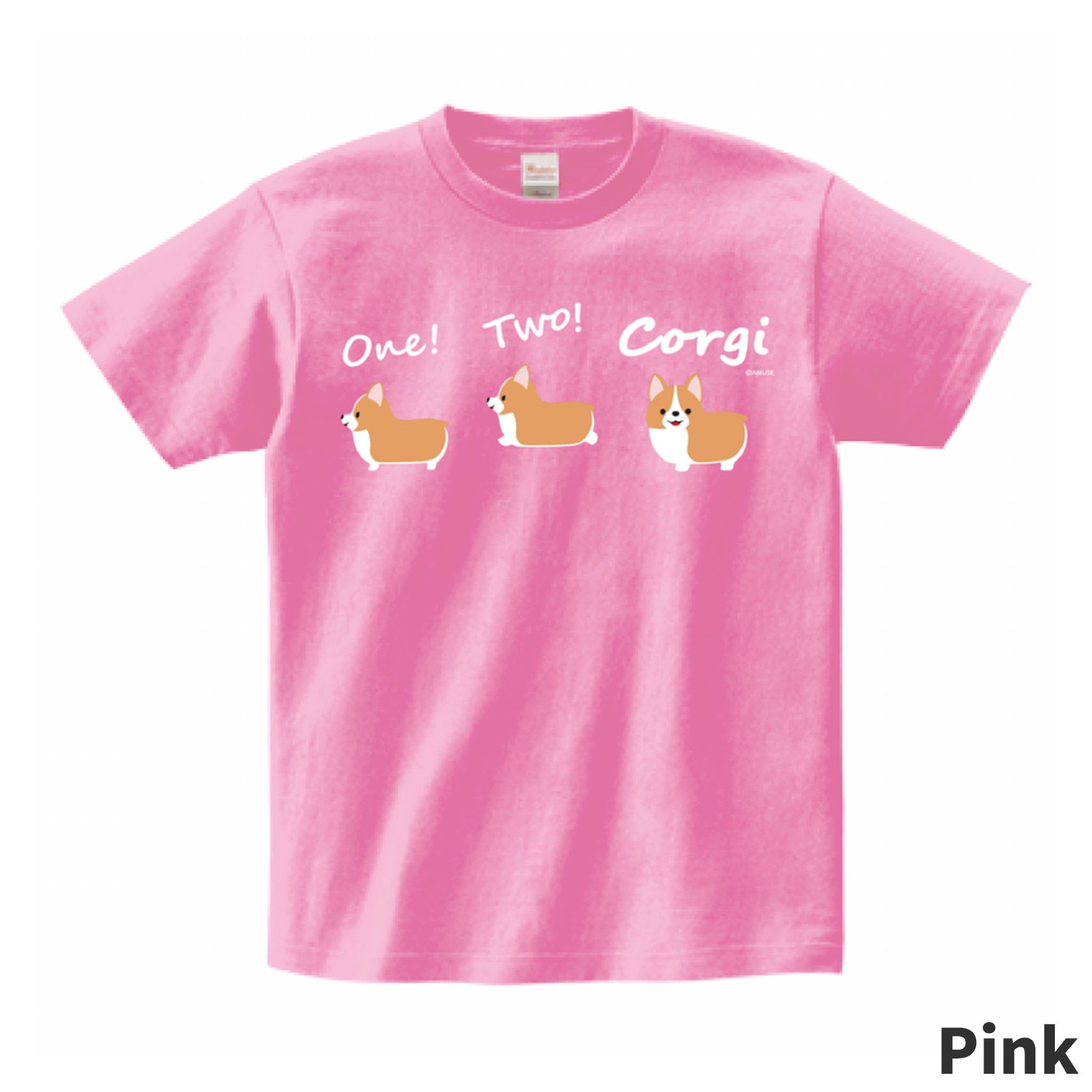 オンライン限定】いちにのコーギーTシャツ（one！two！Corgi