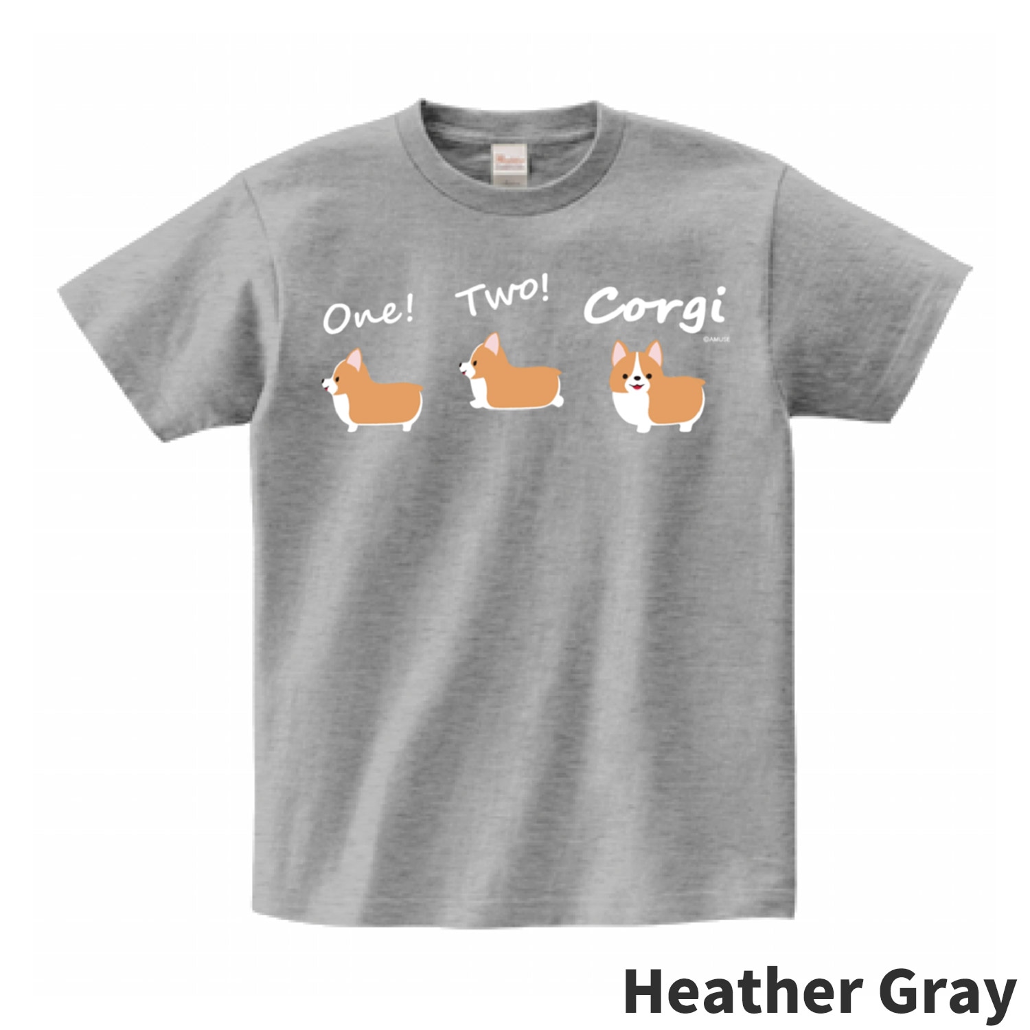 オンライン限定】いちにのコーギーTシャツ（one！two！Corgi