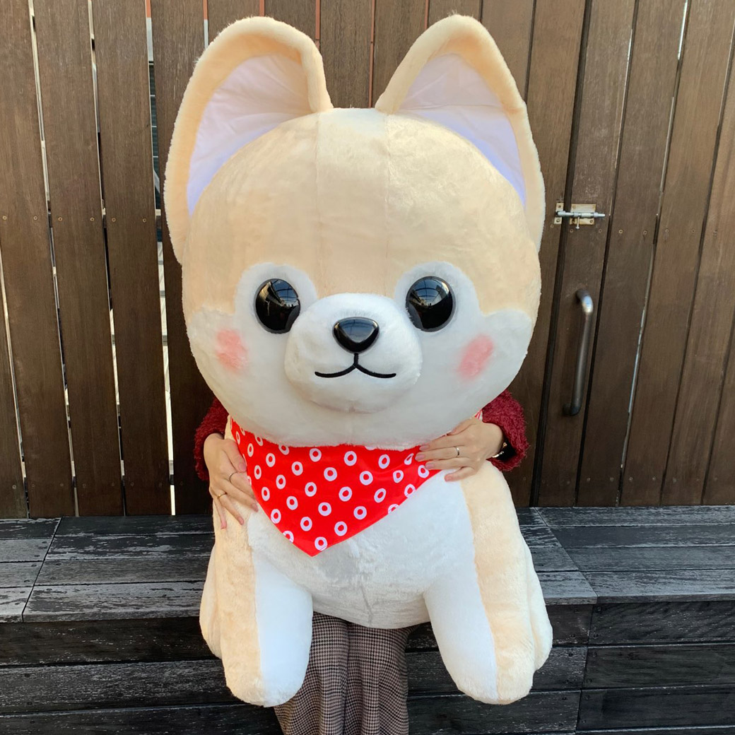 豆しば三兄弟 さすけ 超スーパージャンボぬいぐるみ 豆しば三兄弟 Mameshiba Sankyoudai アミューズ公式オンラインショップ
