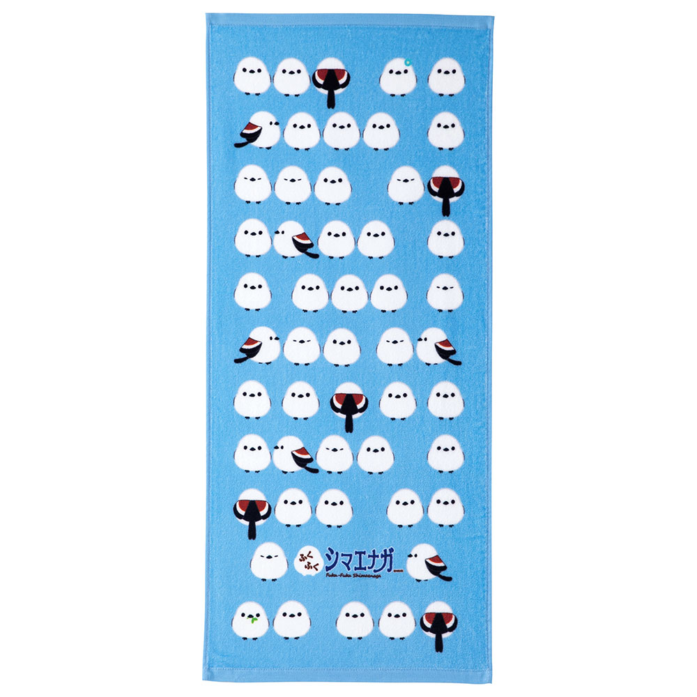 ふくふくシマエナガフェイスタオル/Fuku-Fuku Shimaenaga Hand towel:574515