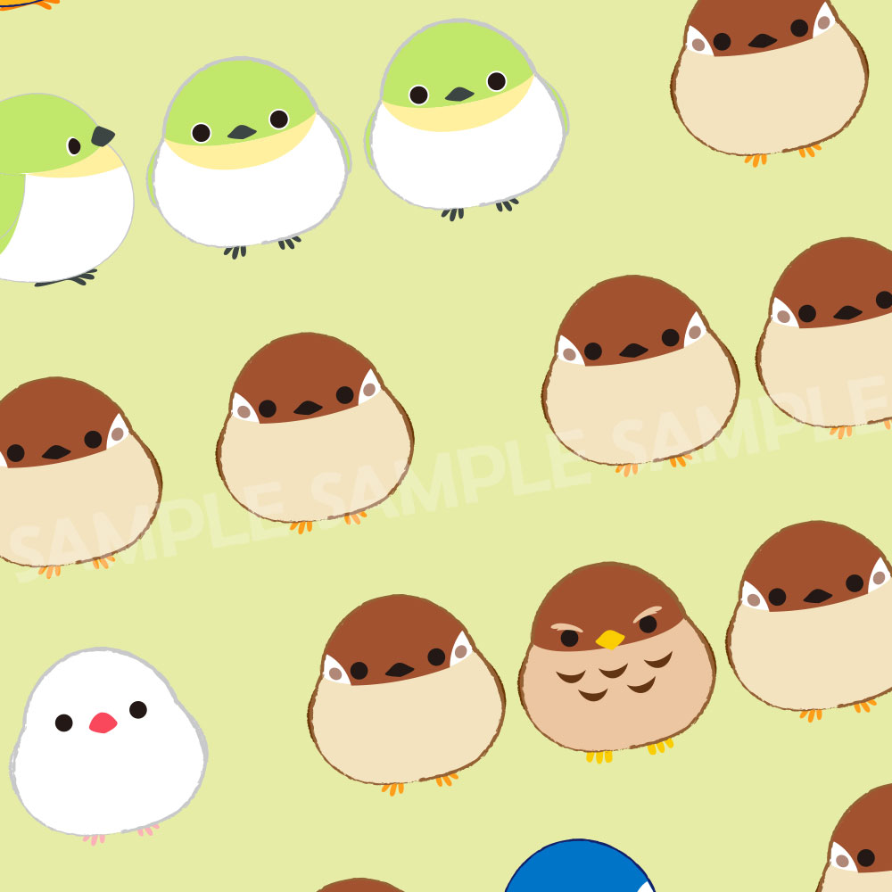 ふくふくことりフェイスタオル/Fuku-Fuku Kotori Hand towel:574516