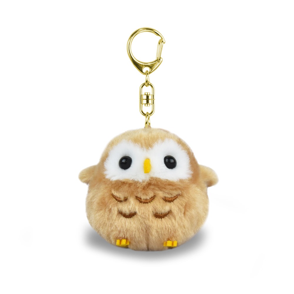 ふくふくことりマスコットキーホルダーほういち（フクロウ）/Fuku-Fuku Kotori mascot keyholder Houichi (owl):703319