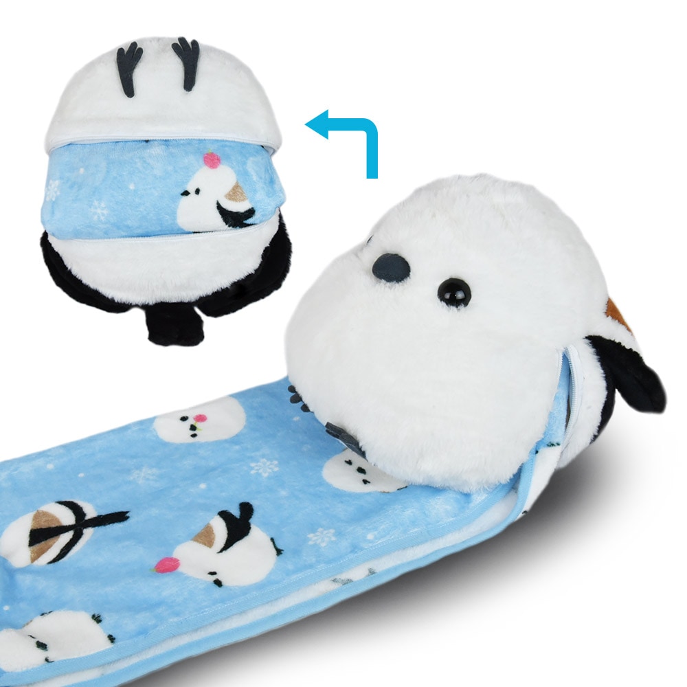 しまちゅん　SHIMARS ぬいぐるみ 10月下旬入荷予定】ふくふくシマエナガぬいぐるみブランケット