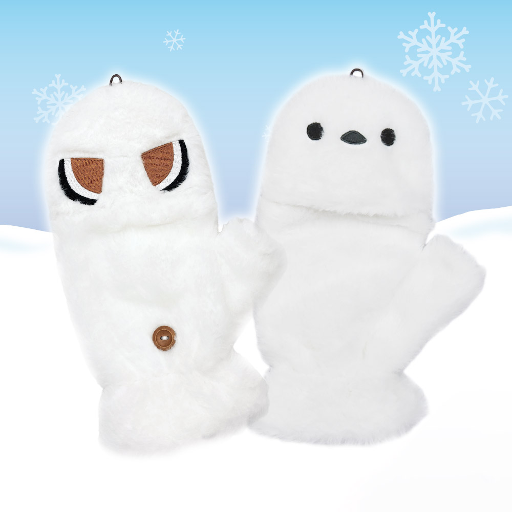ふくふくシマエナガあったかわいい3WAY手袋