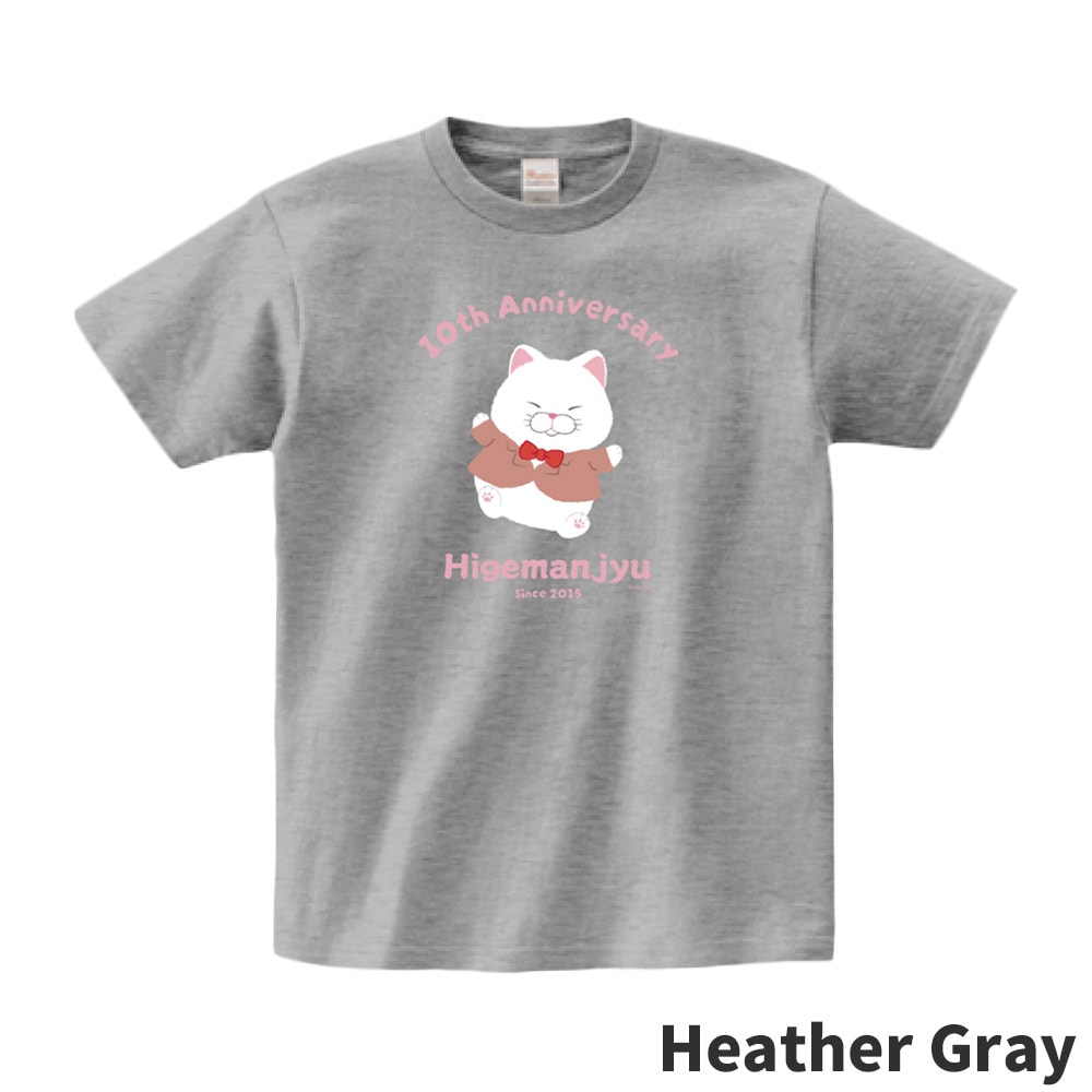 期間限定】ひげまんじゅう10周年記念Tシャツ(もちお)：574450
