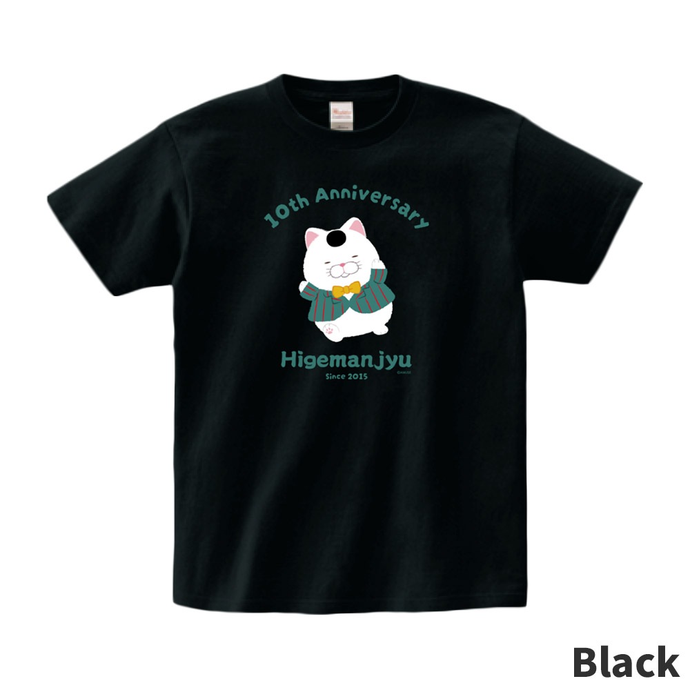 2枚 おまけ付き ゆちゃまる サイン付き オリジナル限定Tシャツ 期間限定】ひげまんじゅう10周年記念Tシャツ(おにぎり):574452