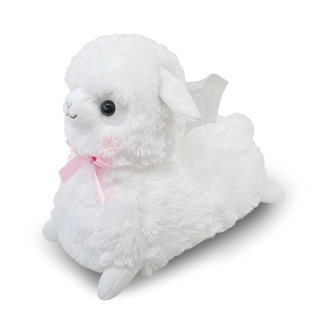 ベイビーアルパカッソティッシュカバー しろちゃん/Baby Alpacasso