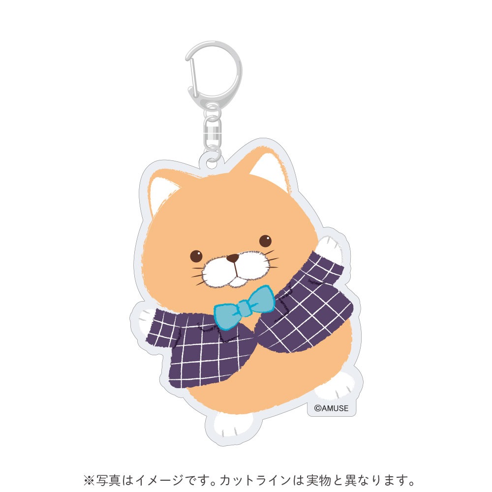 【期間限定】ひげまんじゅう10周年記念アクリルキーホルダー(ふくにゃん)：574471