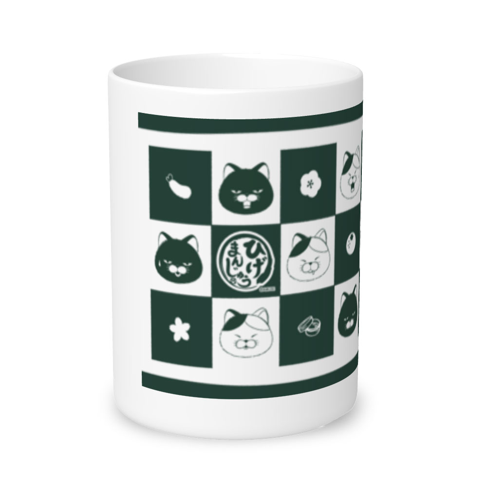 【期間限定】ひげまんじゅう10周年記念湯のみ(みーさま・黒豆):574478