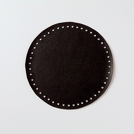 H204-596-2 レザー底(丸型) 黒 - ハマナカ商店