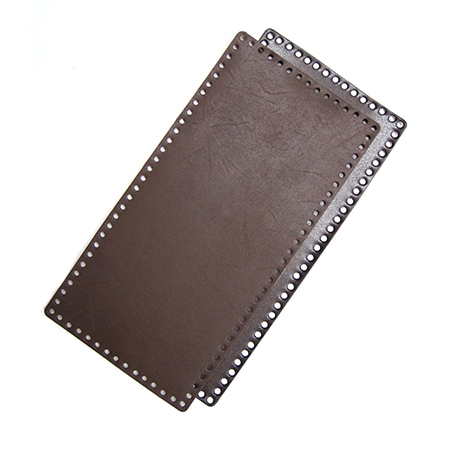 H204-617-2 レザー角底 こげ茶 - ハマナカ商店